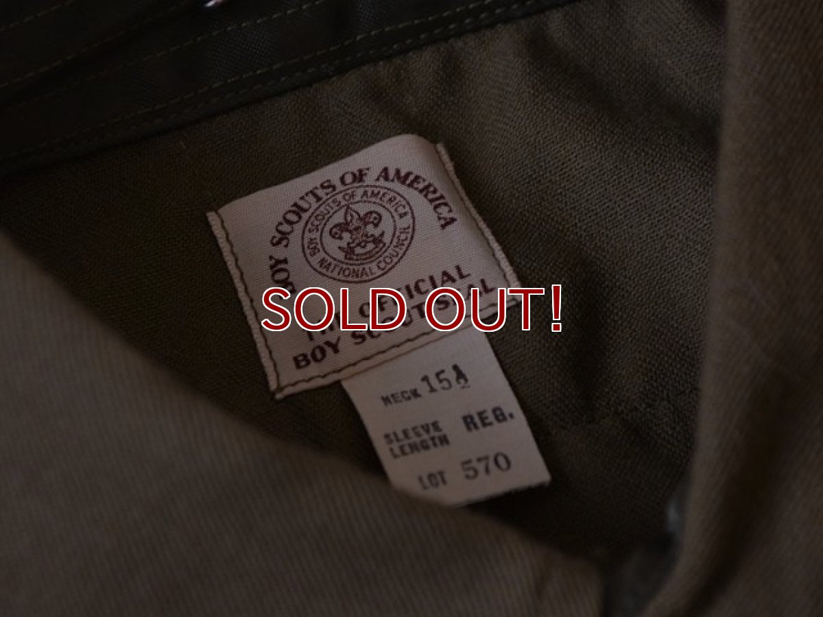 画像3: 1960s BOY SCOUTSマチ付きシャツ　 DEAD STOCK!!　 表記15  (3)