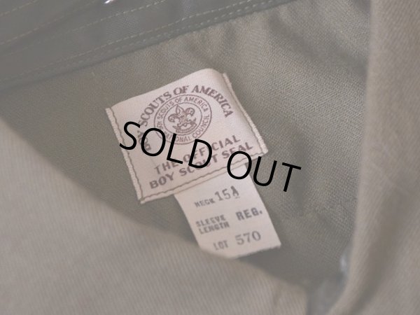 画像3: 1960s BOY SCOUTSマチ付きシャツ　 DEAD STOCK!!　 表記15 