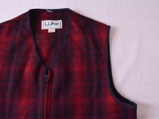 画像4: 1980s-90s L.L.Bean ハンティングウールベスト　 表記M  (4)