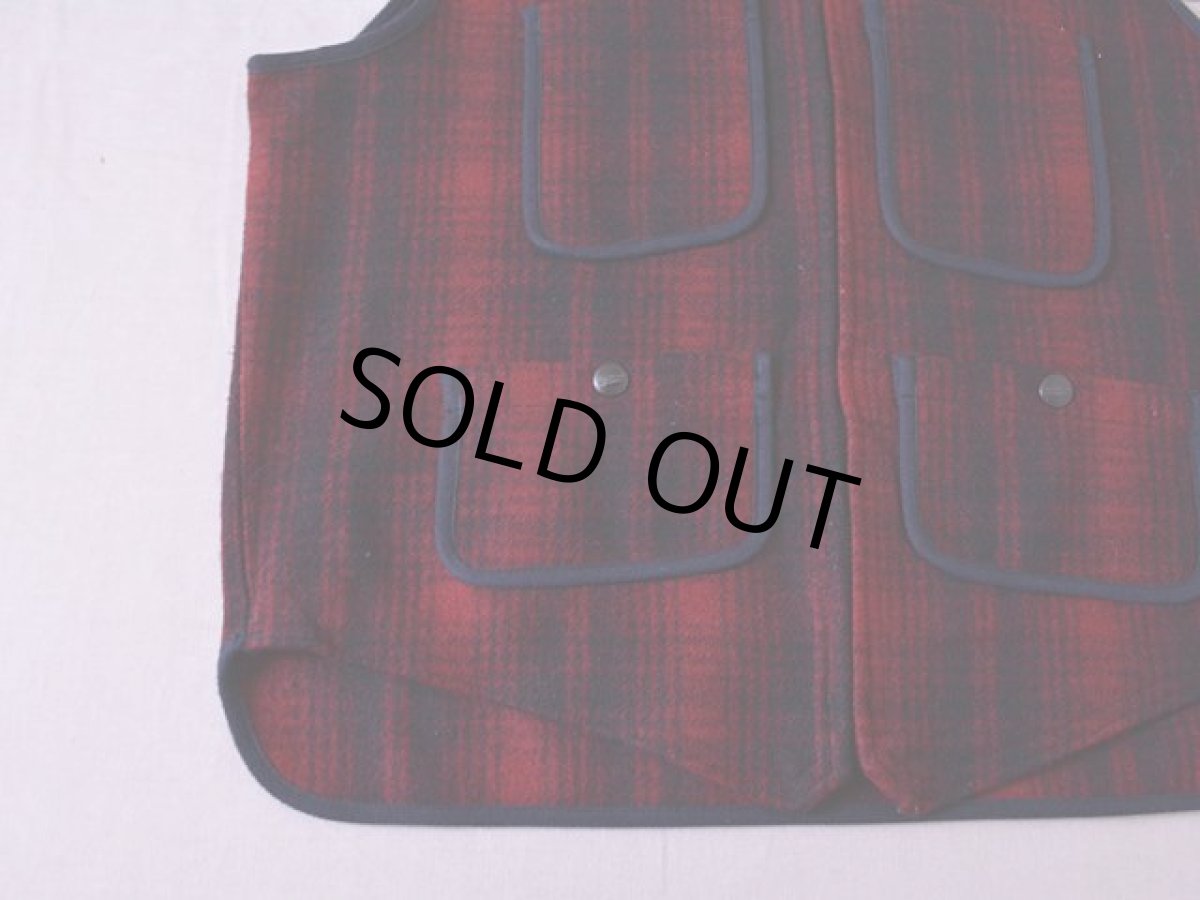 画像5: 1980s-90s L.L.Bean ハンティングウールベスト　 表記S  (5)