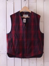 画像1: 1980s-90s L.L.Bean ハンティングウールベスト　 表記M  (1)