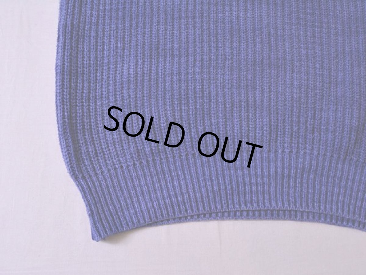 画像7: 1980s L.L.Bean インディゴ風コットンセーター　 表記M  (7)