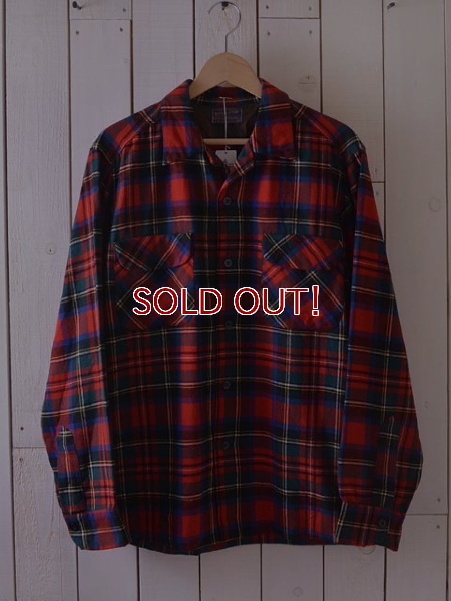 画像1: 1950s PENDLETON ウールシャツ　 表記M  (1)