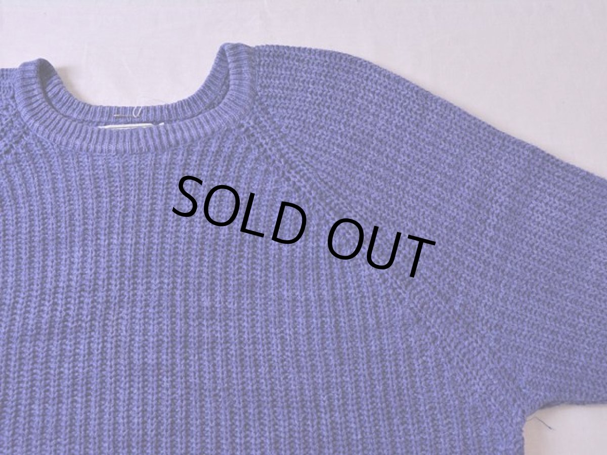 画像5: 1980s L.L.Bean インディゴ風コットンセーター　 表記M  (5)