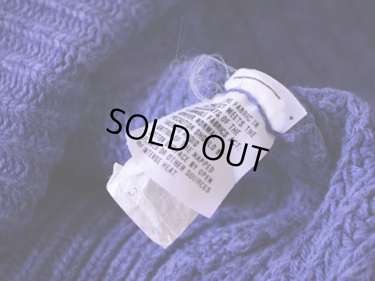 画像8: 1980s L.L.Bean インディゴ風コットンセーター　 表記L  (8)