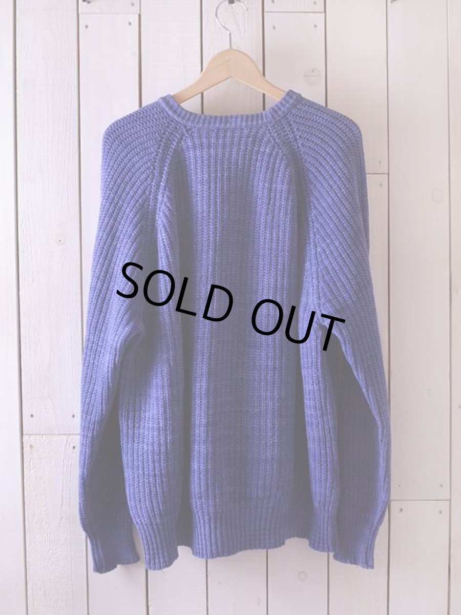 画像3: 1980s L.L.Bean インディゴ風コットンセーター　 表記L  (3)