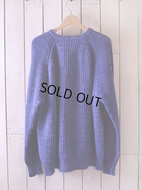 画像3: 1980s L.L.Bean インディゴ風コットンセーター  表記L