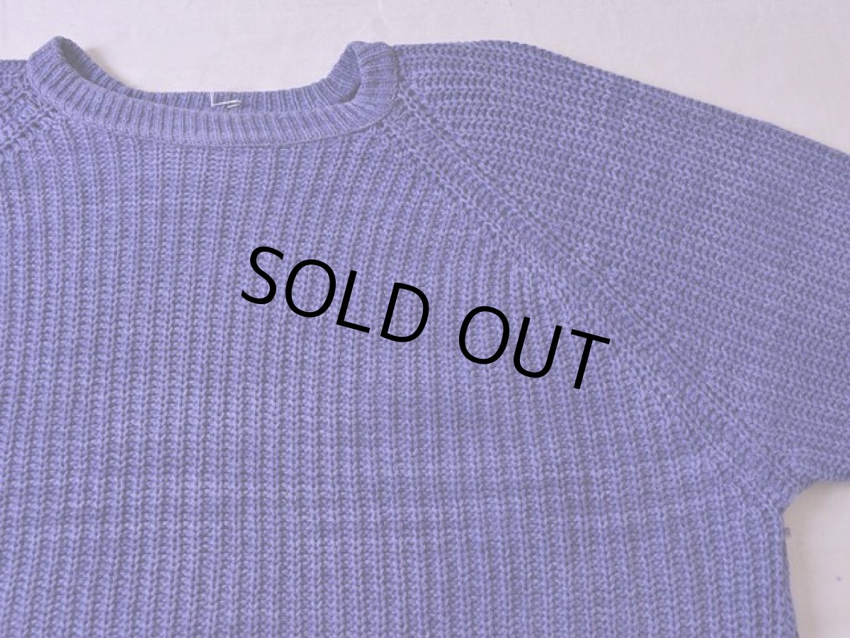 画像5: 1980s L.L.Bean インディゴ風コットンセーター　 表記L  (5)