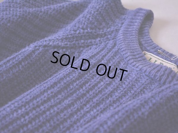 画像9: 1980s L.L.Bean インディゴ風コットンセーター  表記M