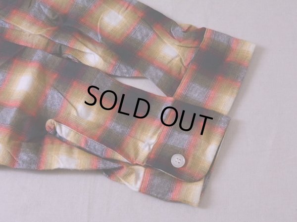 画像6: 1960s GoldenKey オンブレプリントネルシャツ　 DEAD STOCK!!　 表記L 