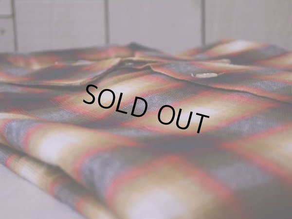 画像11: 1960s GoldenKey オンブレプリントネルシャツ　 DEAD STOCK!!　 表記L 