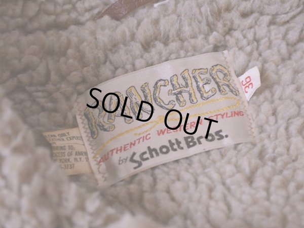 画像3: 1970s Schott RANCHER スウェードボアランチコート　 表記36 