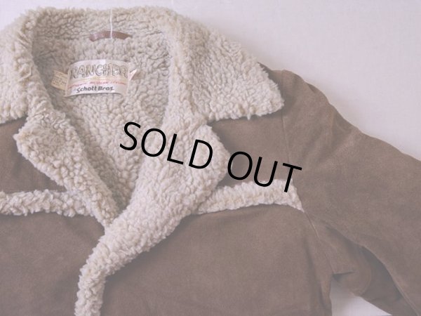 画像4: 1970s Schott RANCHER スウェードボアランチコート　 表記36 