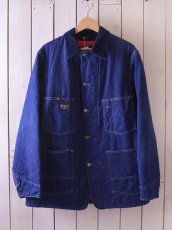 画像1: 1980s OSHKOSH 裏キルティングデニムカバーオール　 表記38  (1)