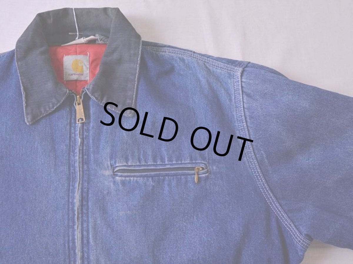 画像4: 1980s Carhartt デニムデトロイトジャケット　 実寸L  (4)