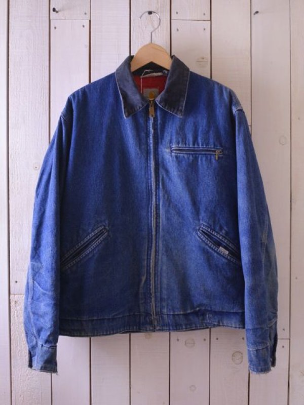 1980s Carhartt デニムデトロイトジャケット 実寸L - 古着屋HamburgCafe
