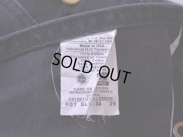 画像4: 1990s Carhartt ダブルニーダックオーバーオール  表記w34