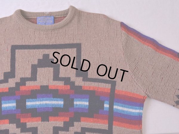 画像4: 1970s PENDLETON ネイティブ柄ウールセーター  表記M