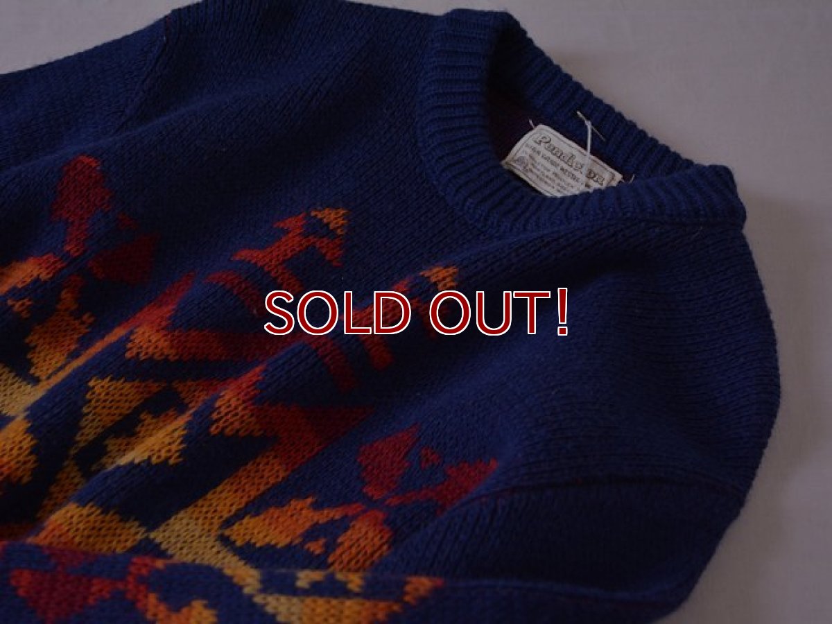 画像9: 1970s PENDLETON ネイティブ柄ウールセーター　 表記M  (9)