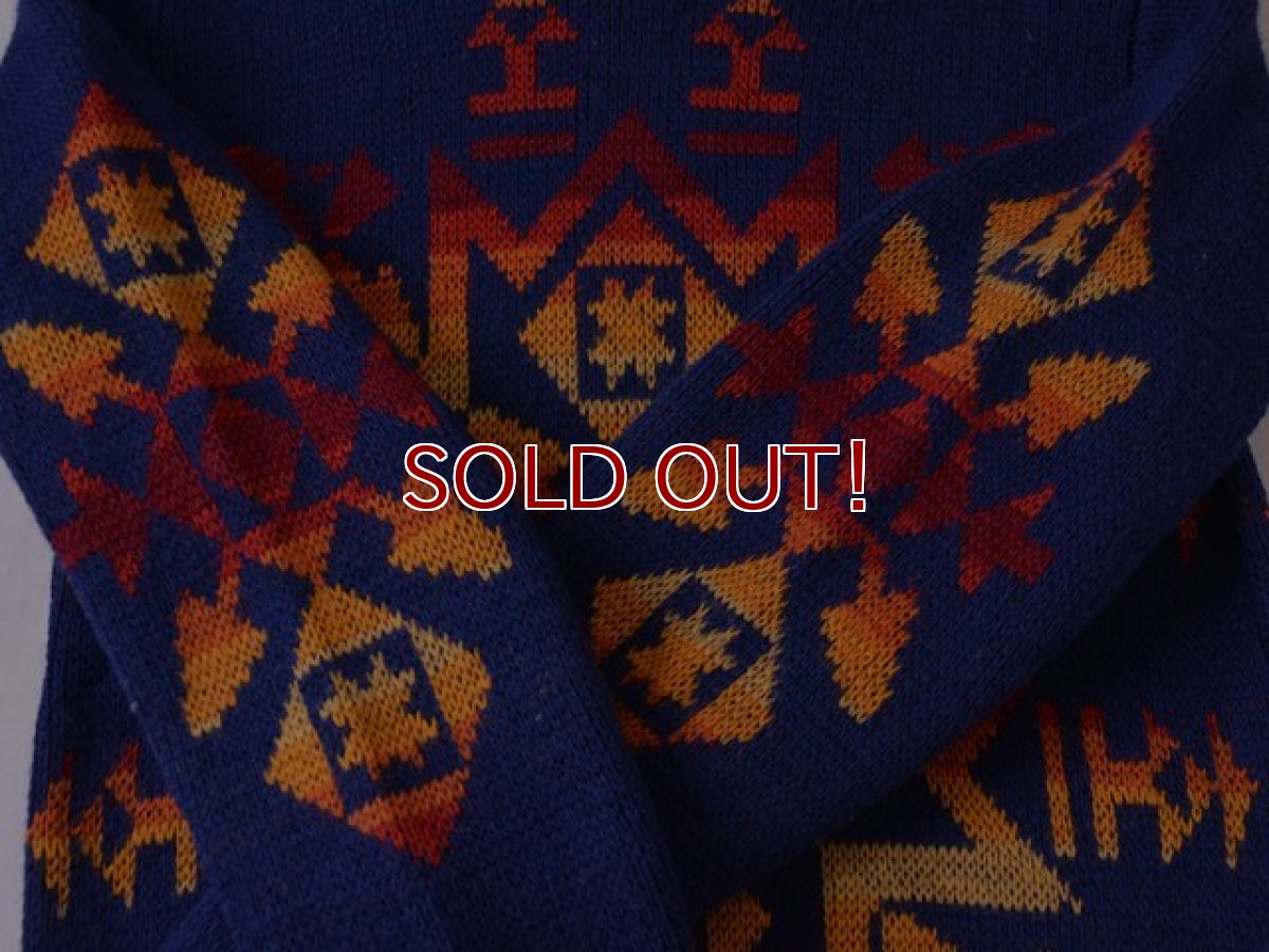 画像6: 1970s PENDLETON ネイティブ柄ウールセーター　 表記M  (6)
