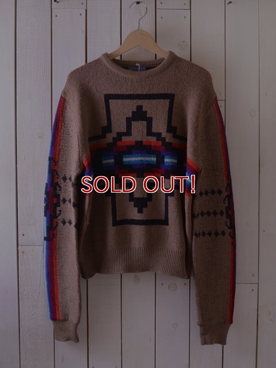 画像2: 1970s PENDLETON ネイティブ柄ウールセーター　 表記M  (2)