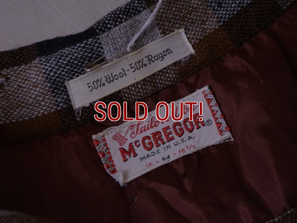 画像3: 1960s McGREGOR ウールレーヨンシャツ　 表記M  (3)