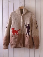 画像1: 1950s〜 ハンティング柄カウチンセーター　 実寸M  (1)