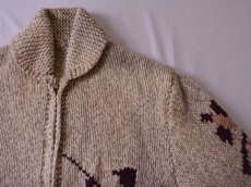 画像3: 1950s〜 ハンティング柄カウチンセーター　 実寸M  (3)