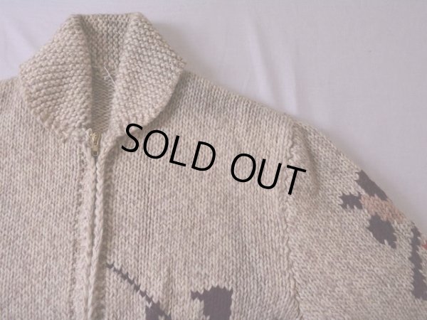 画像3: 1950s〜 ハンティング柄カウチンセーター　 実寸M 