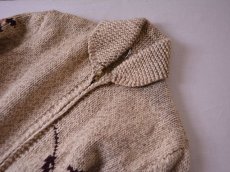 画像9: 1950s〜 ハンティング柄カウチンセーター　 実寸M  (9)
