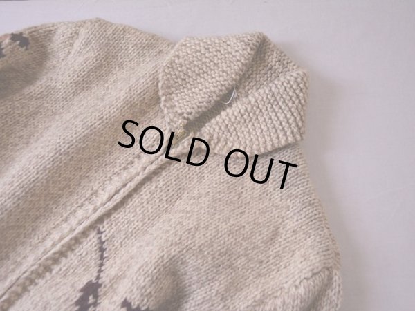 画像9: 1950s〜 ハンティング柄カウチンセーター　 実寸M 