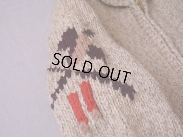 画像6: 1950s〜 ハンティング柄カウチンセーター　 実寸M 