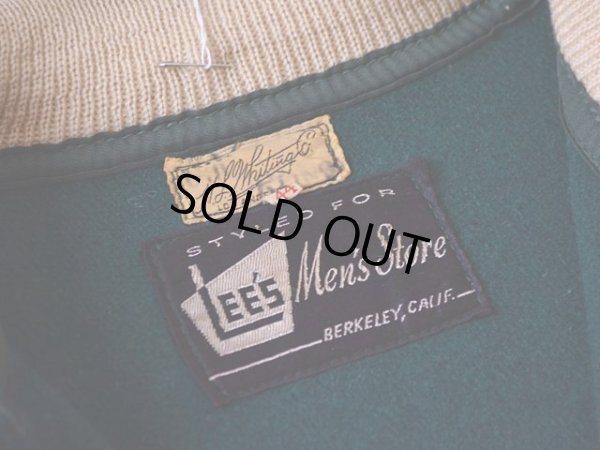 画像3: 〜1950s H.L.Whiting オールメルトンスタジャン　 表記44 