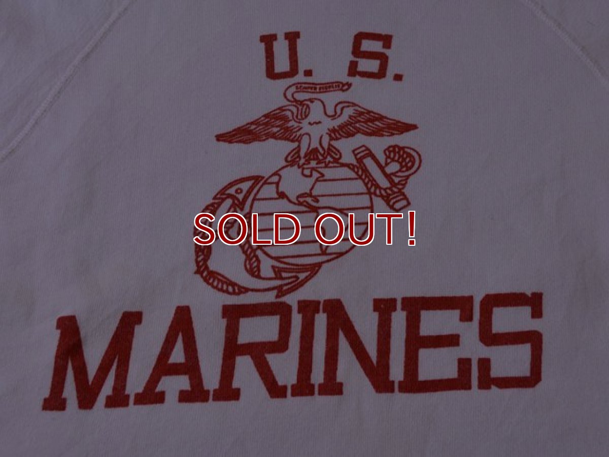 画像6: 1960s U.S.MARINES 染み込みプリントスウェット　 実寸SM  (6)