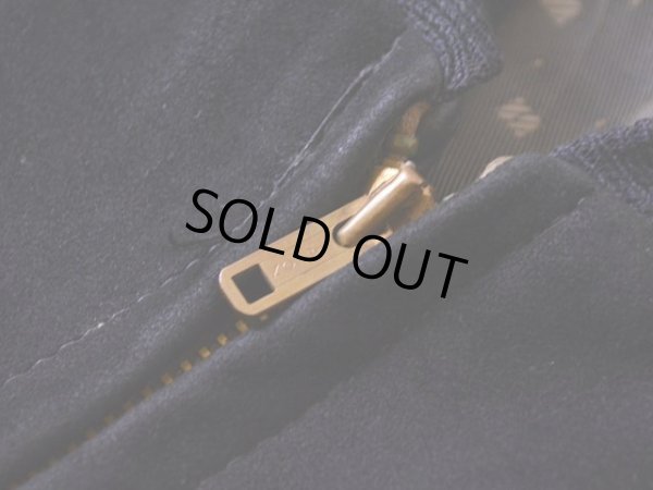 画像7: 1950s-60s DeLong ブラックスウェードジャケット　 表記42 