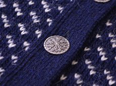 画像7: 1980s L.L.Bean バーズアイウールニットカーディガン　 表記ladies L  (7)