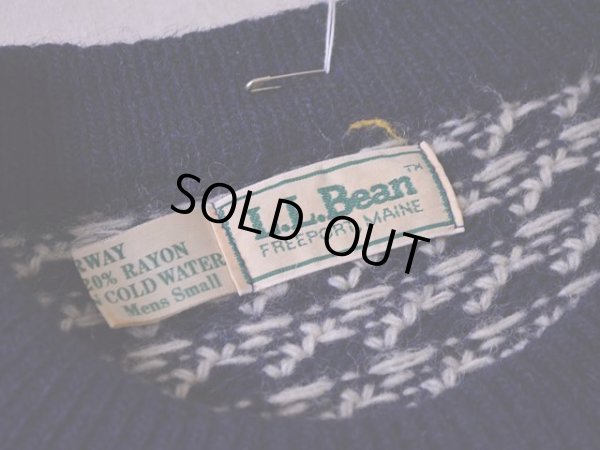 画像3: 1980s L.L.Bean バーズアイウールニットセーター  表記S