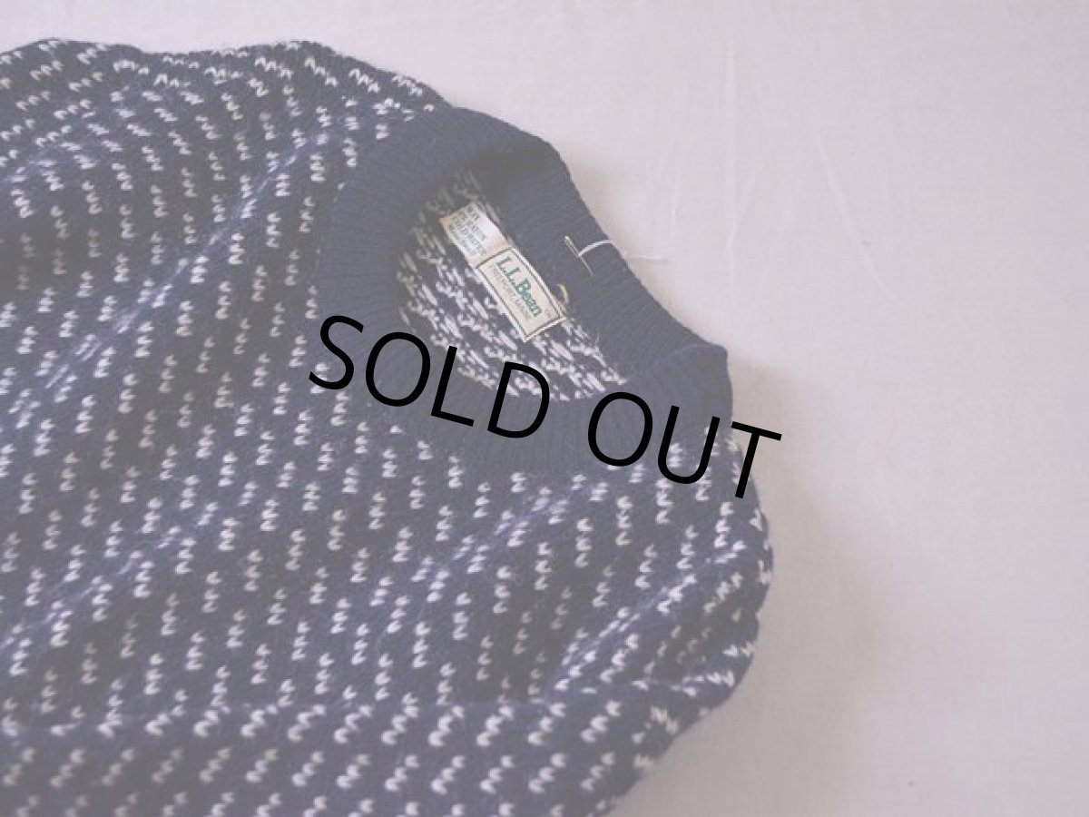 画像7: 1980s L.L.Bean バーズアイウールニットセーター　 表記S  (7)