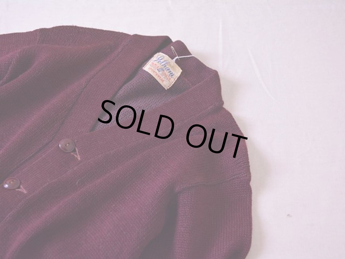 画像8: 1950s Pelham ウールニットカーディガン　 実寸SM  (8)