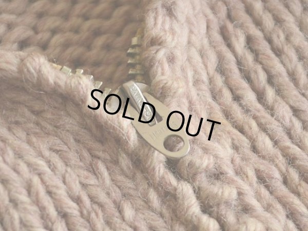 画像4: 1960s ダイヤ柄カウチンセーター　 実寸M 