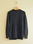 画像2: ARAN CRAFTS フィッシャーマンニットカーディガン　<br>MADE IN IRELAND　<br>表記ladies M<br> (2)