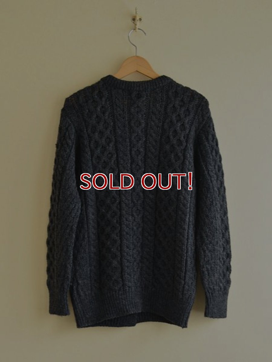 画像2: ARAN CRAFTS フィッシャーマンニットカーディガン　 MADE IN IRELAND　 表記ladies M  (2)