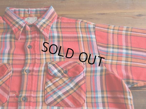 画像5: 〜1970s 5Brother ヘビーネルシャツ　 表記16 1/2 