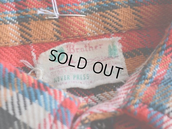 画像4: 〜1970s 5Brother ヘビーネルシャツ　 表記16 1/2 