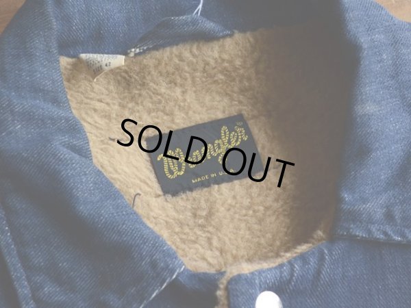 画像3: 1970s Wrangler デニムボアジャケット　 表記42 