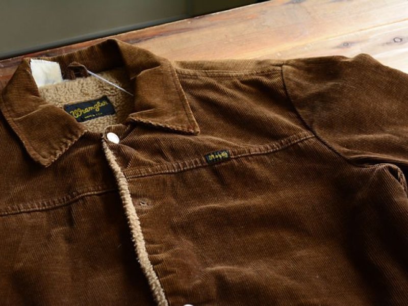 1970s Wrangler コーデュロイボアランチジャケット 実寸38 - 古着屋