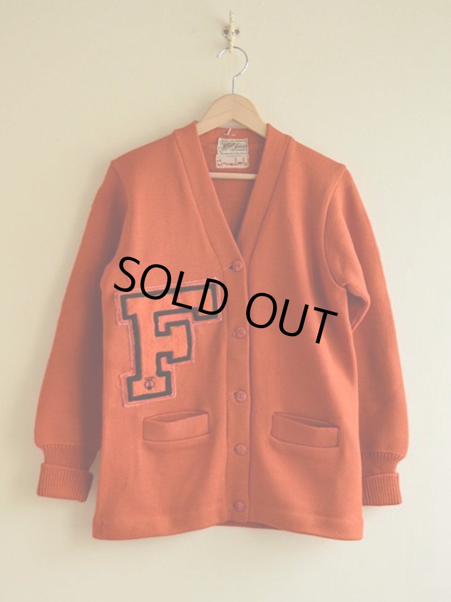 画像2: 1940s Allion Award Sweater レタードカーディガン　 実寸36  (2)