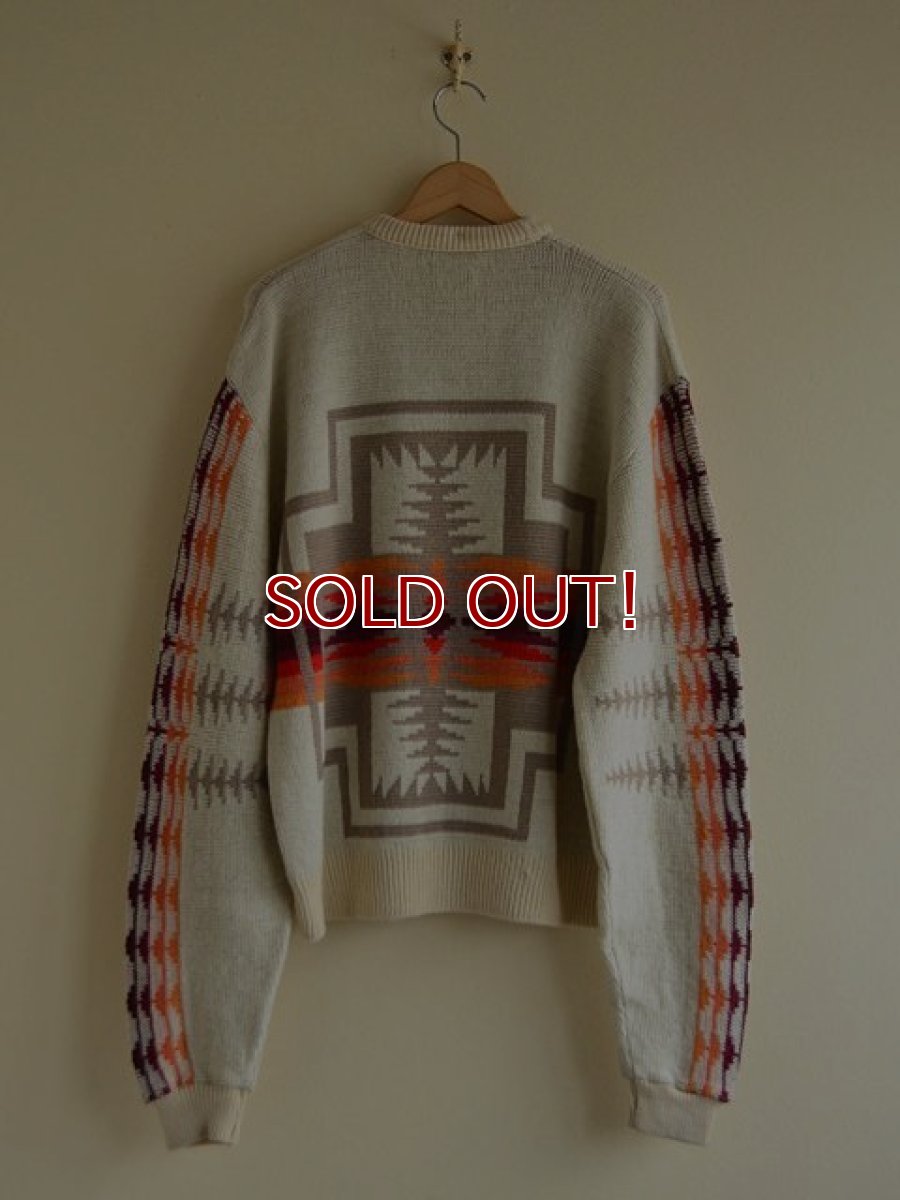 画像3: 1970s PENDLETON チーフジョセフ柄ウールセーター　 表記XL  (3)