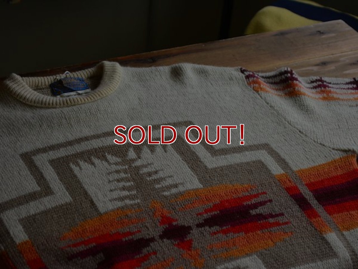 画像5: 1970s PENDLETON チーフジョセフ柄ウールセーター　 表記XL  (5)