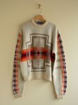 画像2: 1970s PENDLETON チーフジョセフ柄ウールセーター　<br>表記XL<br> (2)